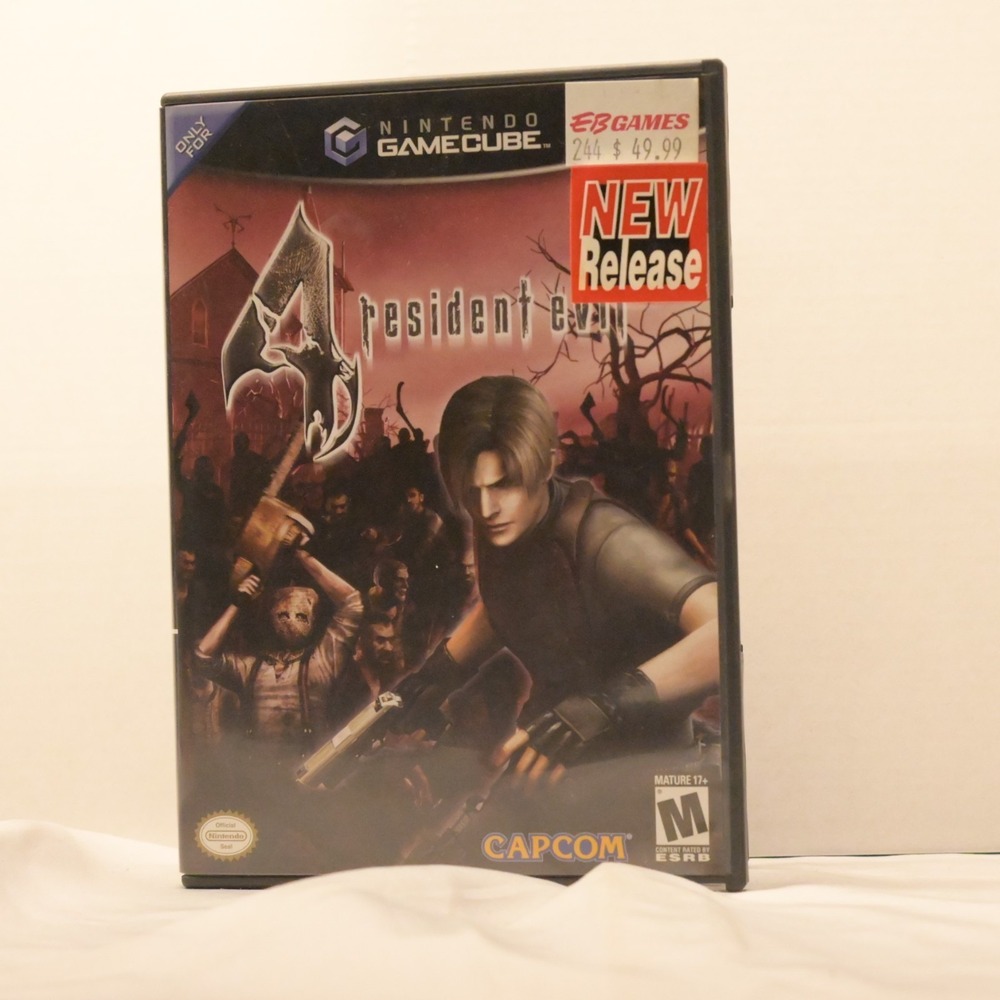 Resident Evil 4 Nintendo GameCube Complete 2 Disc Manual Case